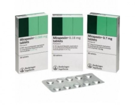 Mirapexin 0,7 mg. 30 tablets